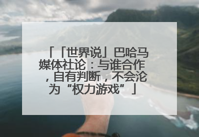 「世界说」巴哈马媒体社论：与谁合作，自有判断，不会沦为“权力游戏”