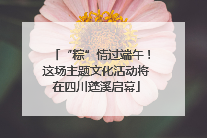 “粽”情过端午！这场主题文化活动将在四川蓬溪启幕