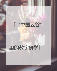 “中国云谷”里的数字研学