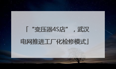 “变压器4S店”，武汉电网推进工厂化检修模式