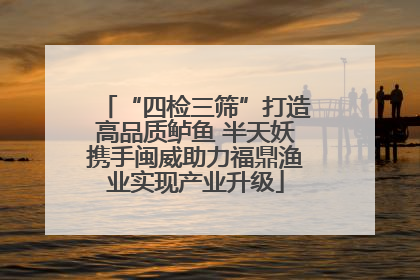 “四检三筛”打造高品质鲈鱼 半天妖携手闽威助力福鼎渔业实现产业升级