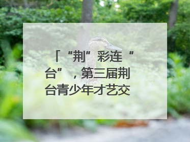 “荆”彩连“台”，第三届荆台青少年才艺交流活动举行