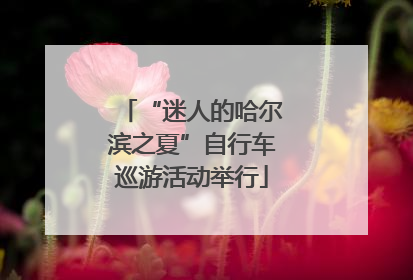 “迷人的哈尔滨之夏”自行车巡游活动举行