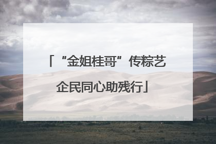 “金姐桂哥”传粽艺 企民同心助残行
