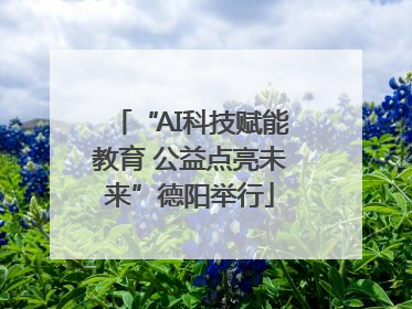 “AI科技赋能教育 公益点亮未来”德阳举行
