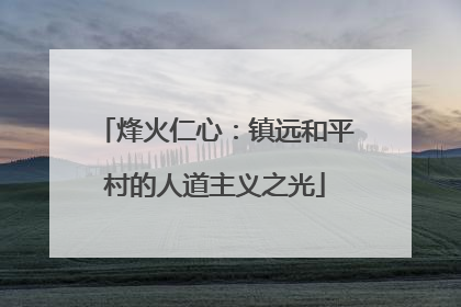 烽火仁心：镇远和平村的人道主义之光