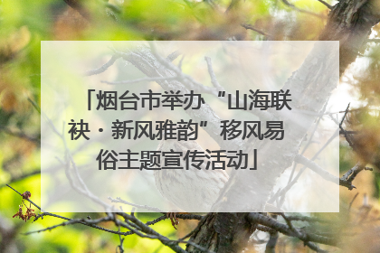 烟台市举办“山海联袂・新风雅韵”移风易俗主题宣传活动