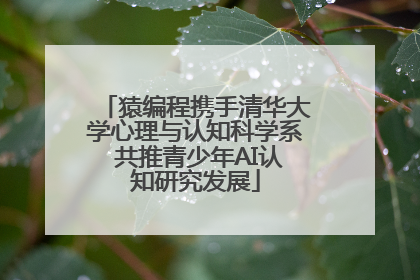 猿编程携手清华大学心理与认知科学系 共推青少年AI认知研究发展