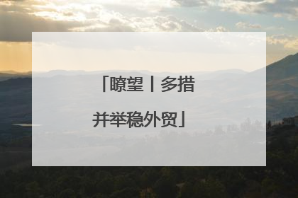 瞭望丨多措并举稳外贸