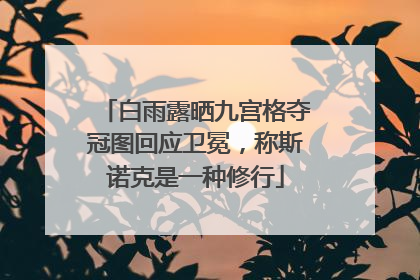 白雨露晒九宫格夺冠图回应卫冕，称斯诺克是一种修行