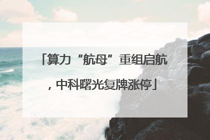 算力“航母”重组启航，中科曙光复牌涨停