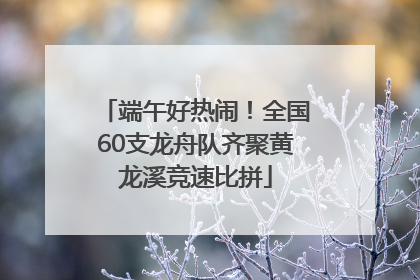 端午好热闹！全国60支龙舟队齐聚黄龙溪竞速比拼