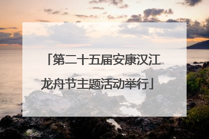 第二十五届安康汉江龙舟节主题活动举行