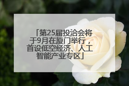 第25届投洽会将于9月在厦门举行，首设低空经济、人工智能产业专区
