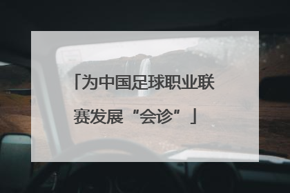 为中国足球职业联赛发展“会诊”