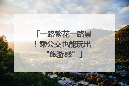 一路繁花一路景！乘公交也能玩出“旅游感”