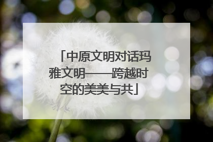 中原文明对话玛雅文明——跨越时空的美美与共