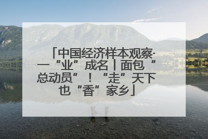 中国经济样本观察·一“业”成名丨面包“总动员”！“走”天下也“香”家乡