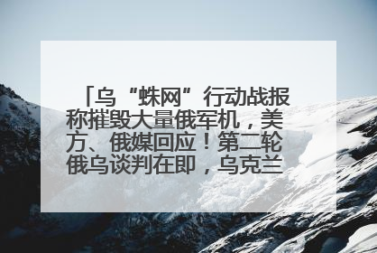 乌“蛛网”行动战报称摧毁大量俄军机，美方、俄媒回应！第二轮俄乌谈判在即，乌克兰提出三大诉求