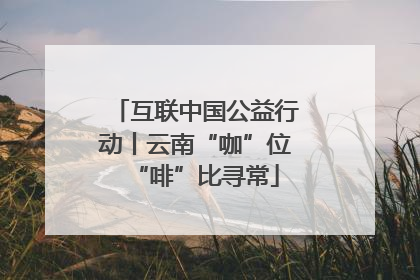 互联中国公益行动丨云南“咖”位“啡”比寻常