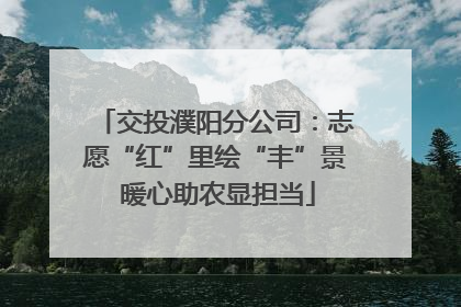 交投濮阳分公司：志愿“红”里绘“丰”景 暖心助农显担当