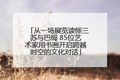 从一场展览读懂三苏与巴蜀 85位艺术家用书画开启跨越时空的文化对话