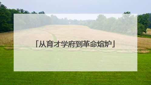 从育才学府到革命熔炉
