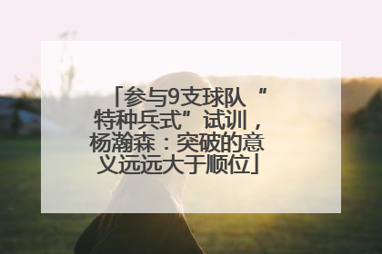 参与9支球队“特种兵式”试训，杨瀚森：突破的意义远远大于顺位