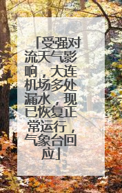 受强对流天气影响，大连机场多处漏水，现已恢复正常运行，气象台回应