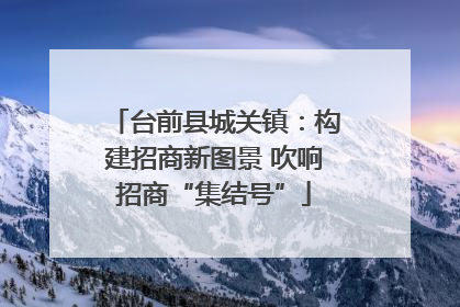台前县城关镇：构建招商新图景 吹响招商“集结号”