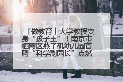 做教育︱大学教授变身“孩子王”！南京市栖霞区燕子矶幼儿园首聘“科学副园长”点燃萌娃科学梦