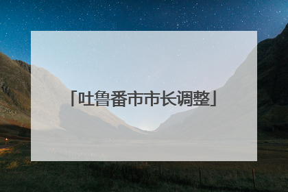 吐鲁番市市长调整