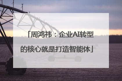 周鸿祎：企业AI转型的核心就是打造智能体