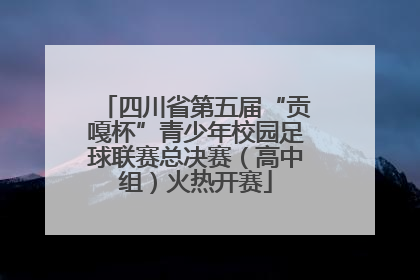四川省第五届“贡嘎杯”青少年校园足球联赛总决赛（高中组）火热开赛