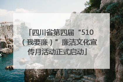 四川省第四届“510（我要廉）”廉洁文化宣传月活动正式启动