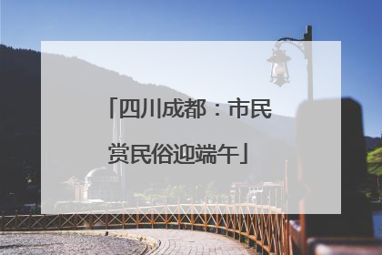 四川成都：市民赏民俗迎端午