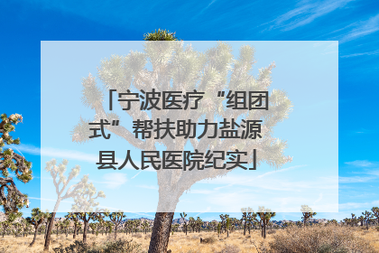 宁波医疗“组团式”帮扶助力盐源县人民医院纪实