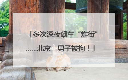 多次深夜飙车“炸街”……北京一男子被拘！