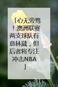 心无旁骛！澳洲联赛两支球队有意林葳，但后者将专注冲击NBA