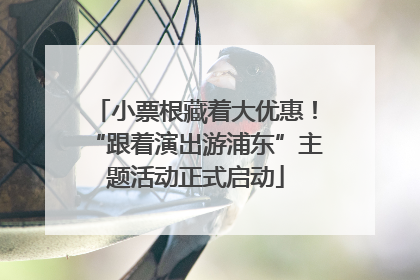 小票根藏着大优惠！“跟着演出游浦东”主题活动正式启动