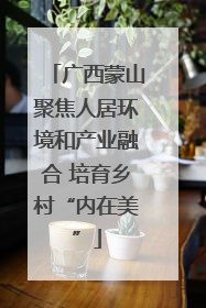 广西蒙山聚焦人居环境和产业融合 培育乡村“内在美”