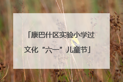 康巴什区实验小学过文化“六一”儿童节