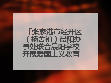 张家港市经开区（杨舍镇）晨阳办事处联合晨阳学校开展爱国主义教育主题升旗活动