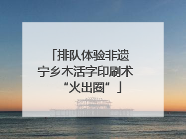排队体验非遗 宁乡木活字印刷术“火出圈”