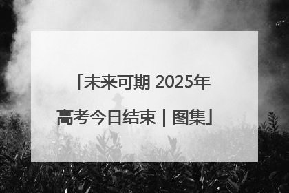 未来可期 2025年高考今日结束｜图集