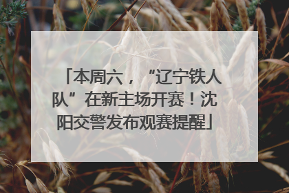 本周六，“辽宁铁人队”在新主场开赛！沈阳交警发布观赛提醒