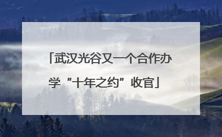 武汉光谷又一个合作办学“十年之约”收官