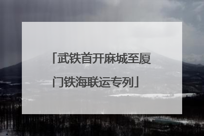 武铁首开麻城至厦门铁海联运专列
