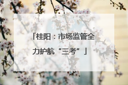 桂阳：市场监管全力护航“三考”