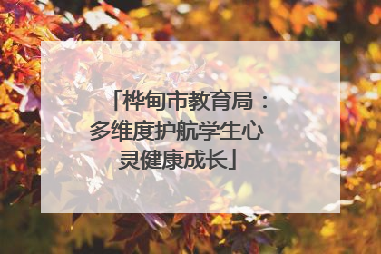 桦甸市教育局：多维度护航学生心灵健康成长